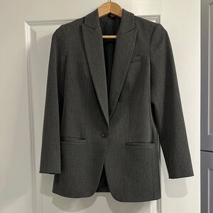 Express Editor Dark Grey Blazer